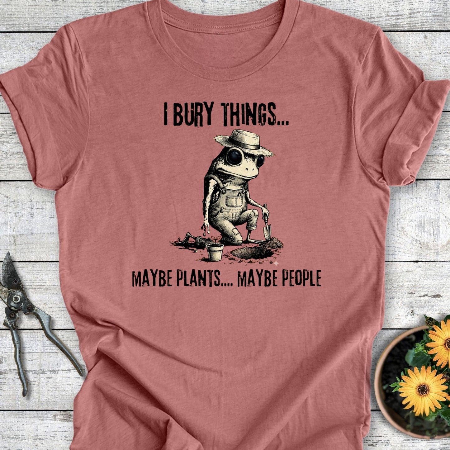 Printify T-Shirt Heather Mauve / S I Bury Things T-Shirt