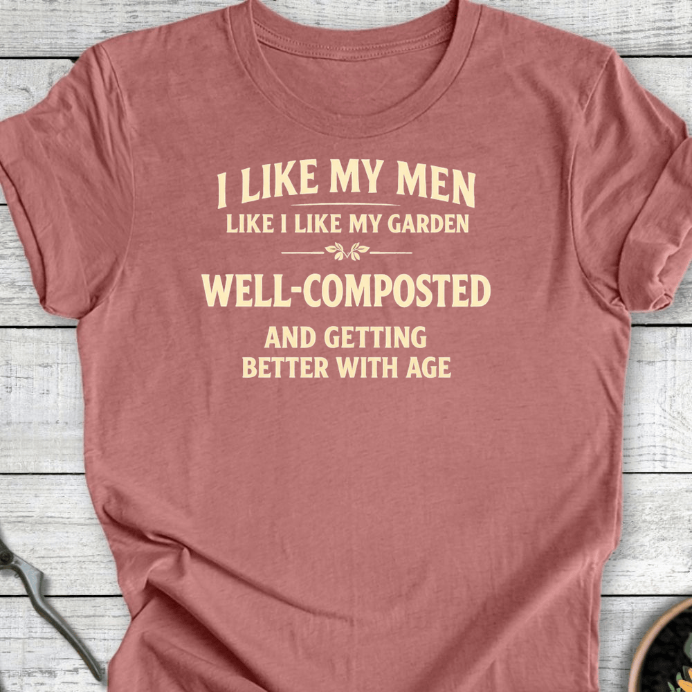 Printify T-Shirt Heather Mauve / S I Like My Men II T-Shirt