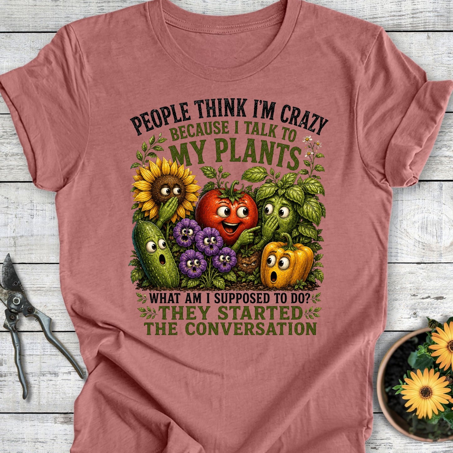 Printify T-Shirt Heather Mauve / S I'm Crazy T-Shirt