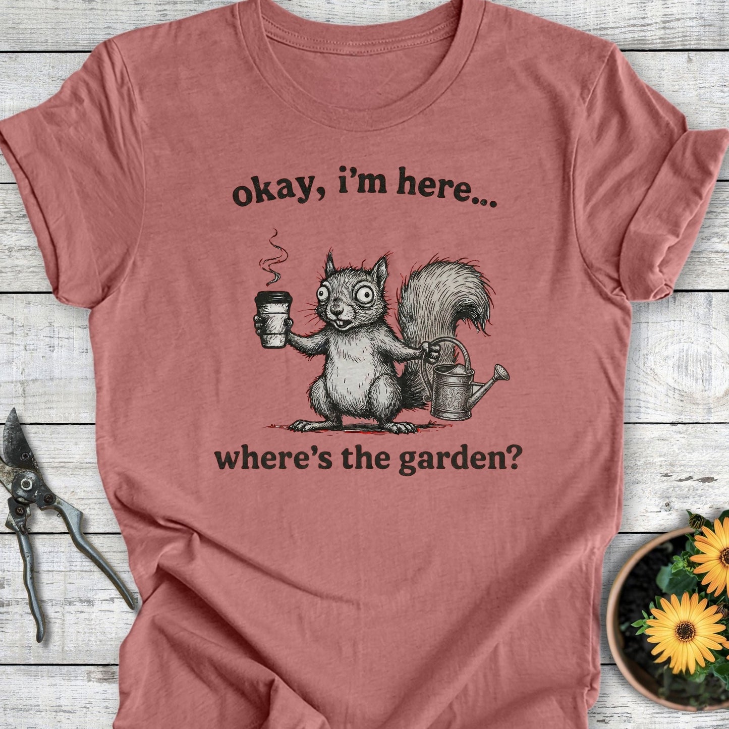Printify T-Shirt Heather Mauve / S I'm Here T-Shirt