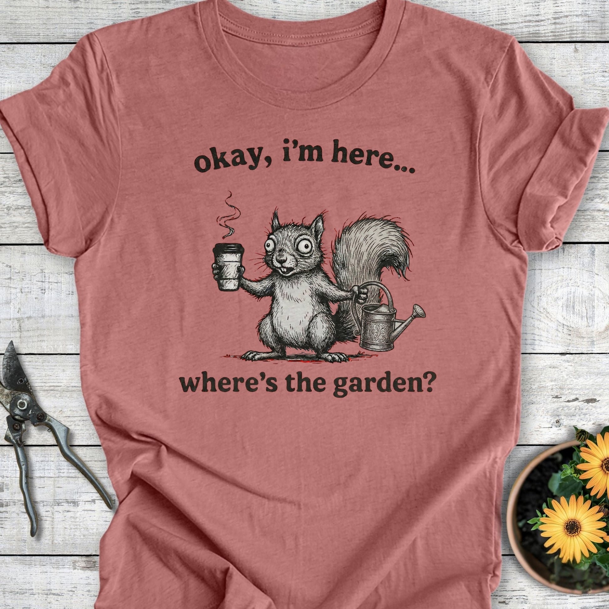 Printify T-Shirt Heather Mauve / S I'm Here T-Shirt