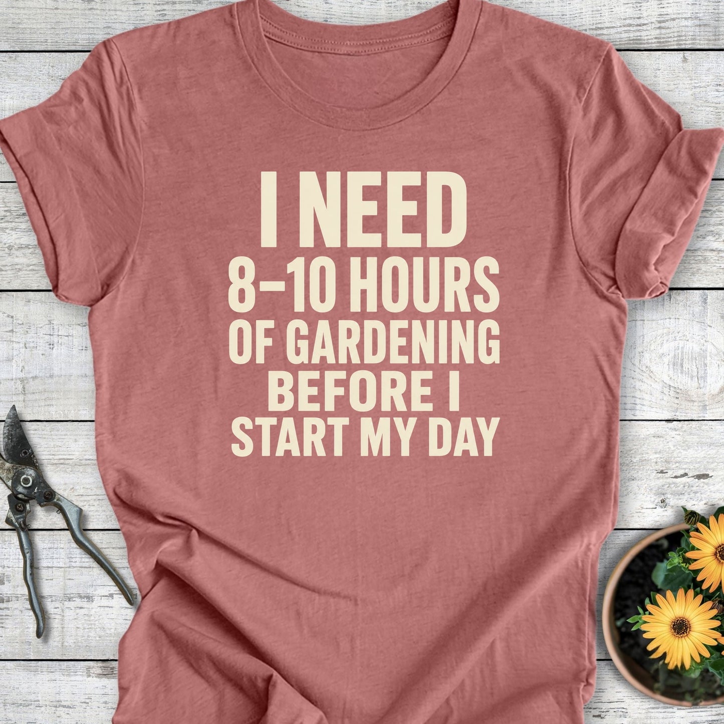 Printify T-Shirt Heather Mauve / S I Need Hours T-Shirt