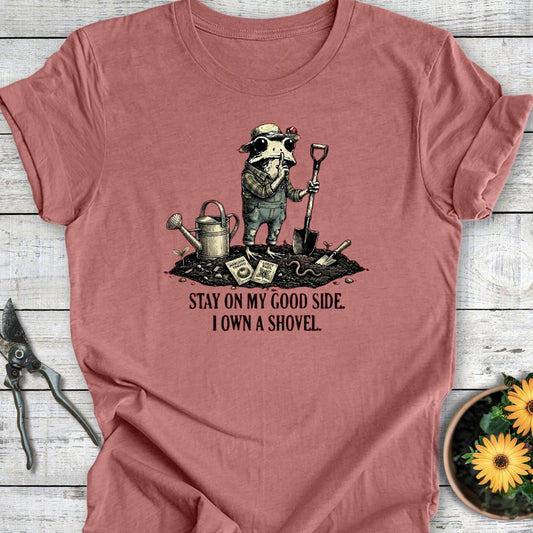 Printify T-Shirt Heather Mauve / S I Own A Shovel T-Shirt