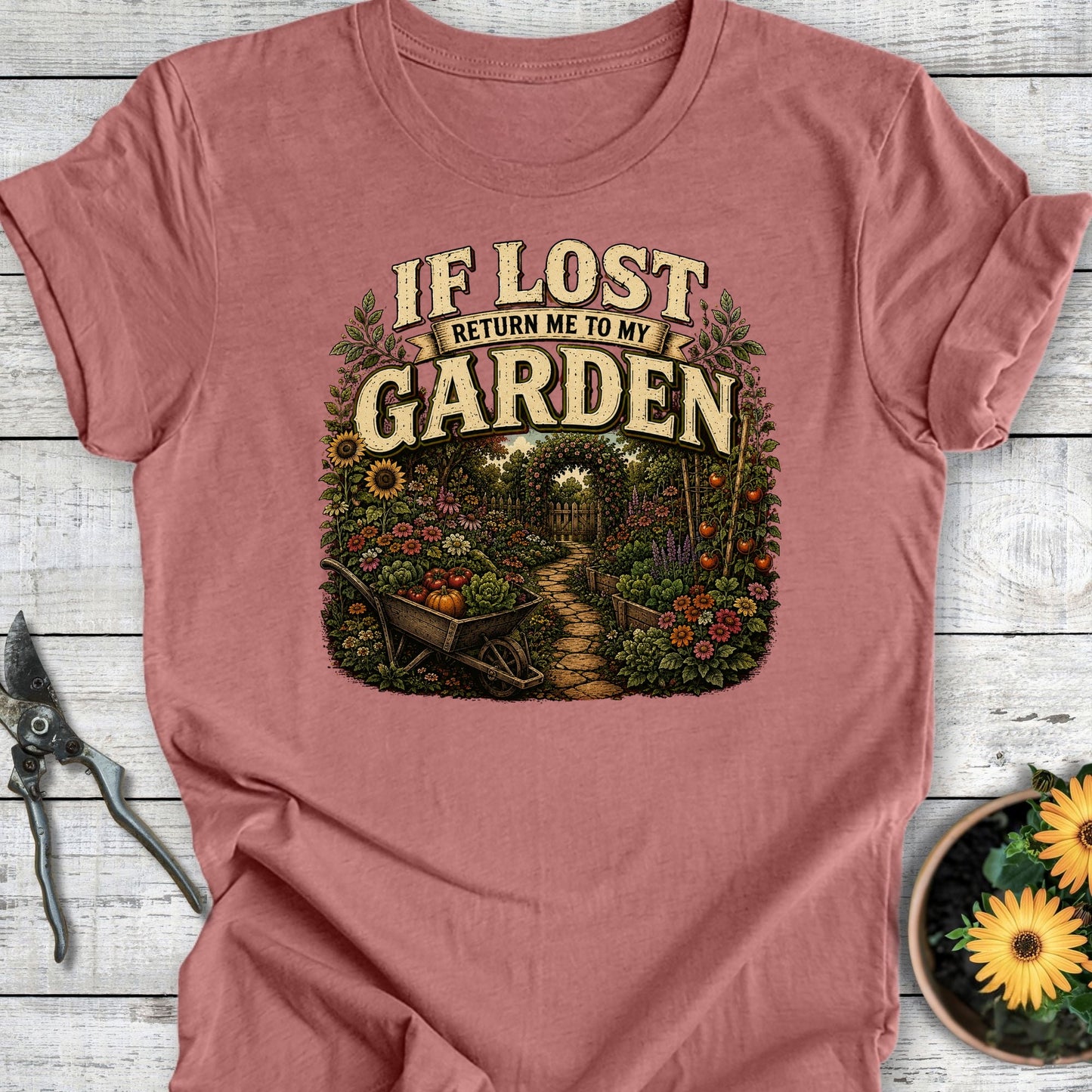 Printify T-Shirt Heather Mauve / S If Lost T-Shirt
