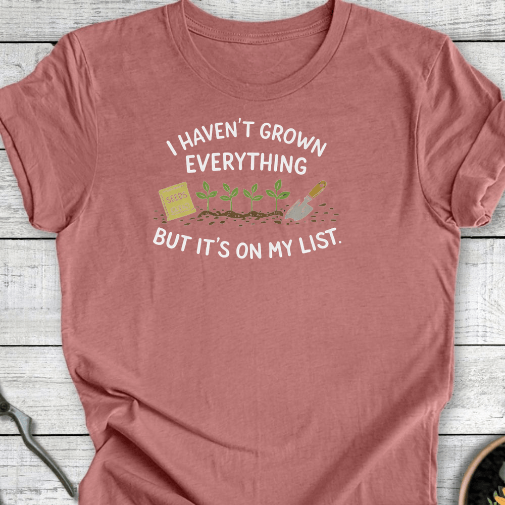 Printify T-Shirt Heather Mauve / S It's On My List T-Shirt