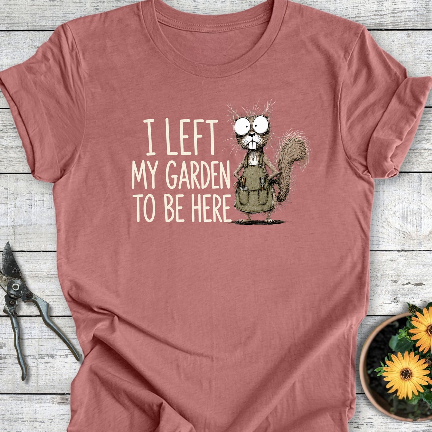 Printify T-Shirt Heather Mauve / S Left My Garden III T-Shirt