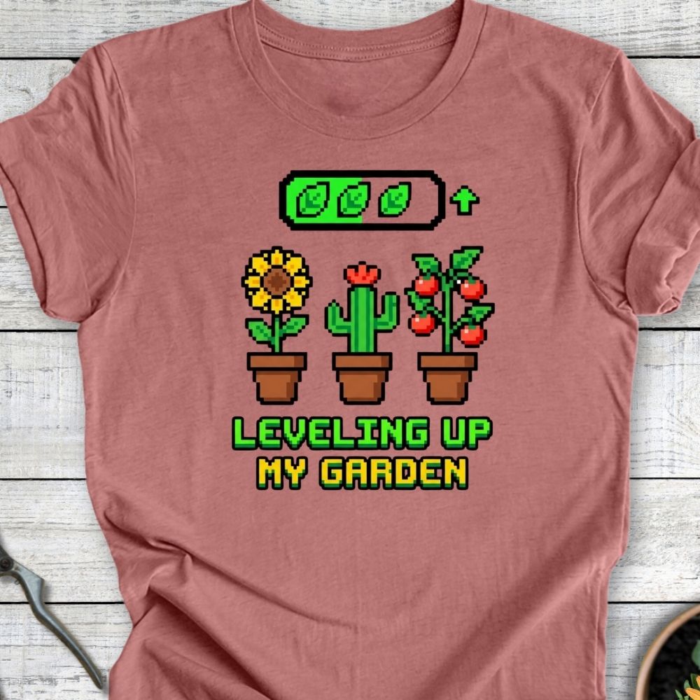 Printify T-Shirt Heather Mauve / S Leveling Up T-Shirt