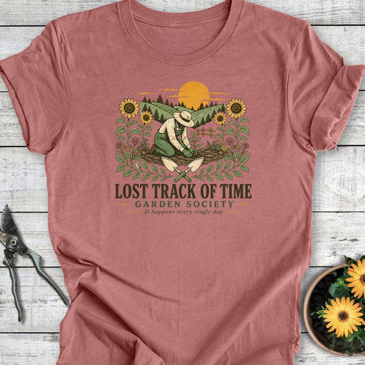 Printify T-Shirt Heather Mauve / S Lost Track T-Shirt