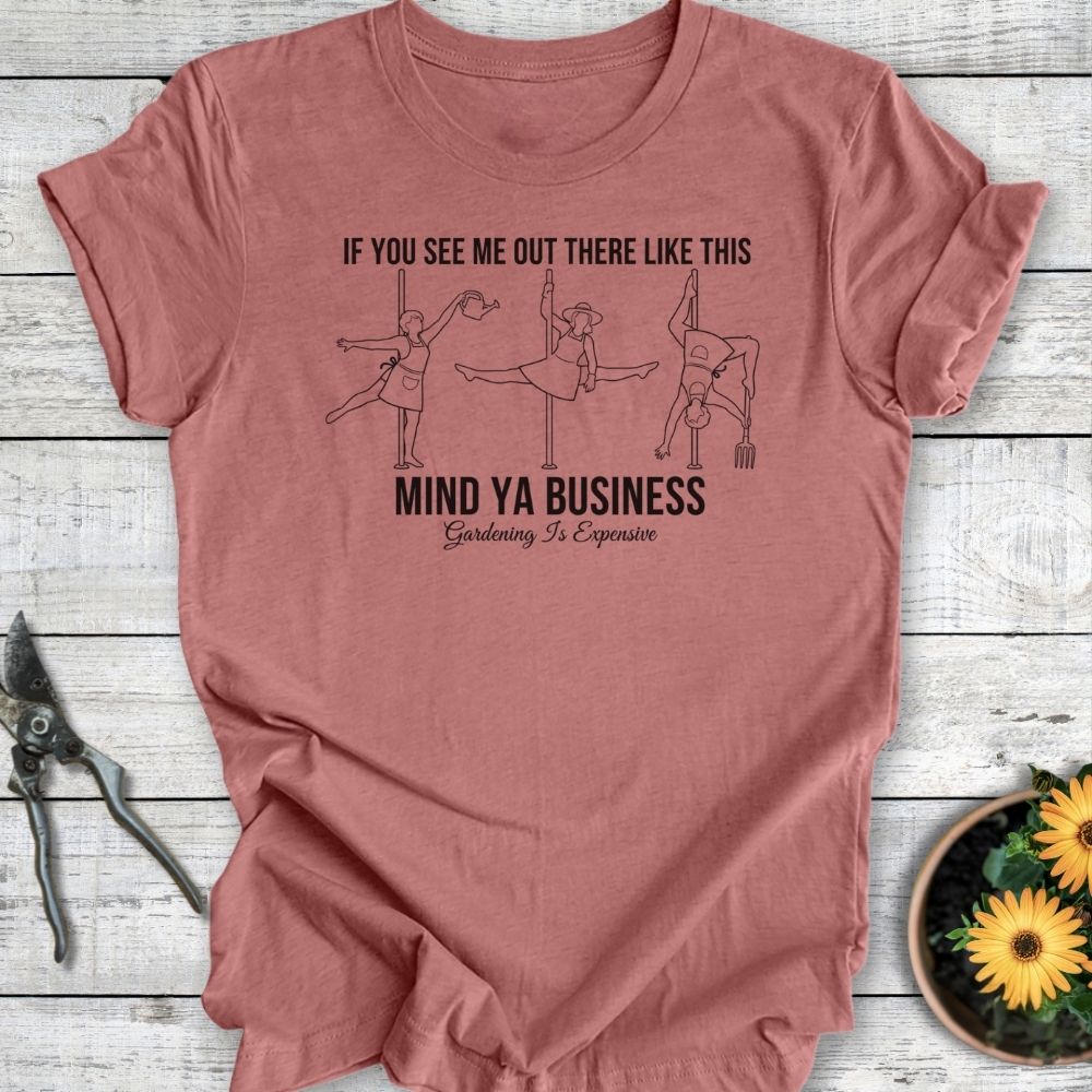 Printify T-Shirt Heather Mauve / S Mind Ya Business
