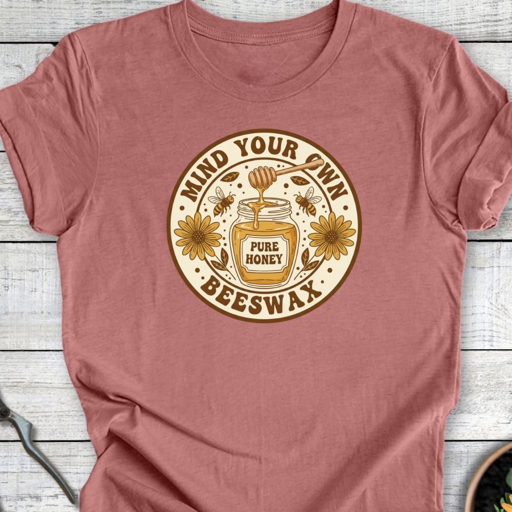 Printify T-Shirt Heather Mauve / S Mind Your Beeswax