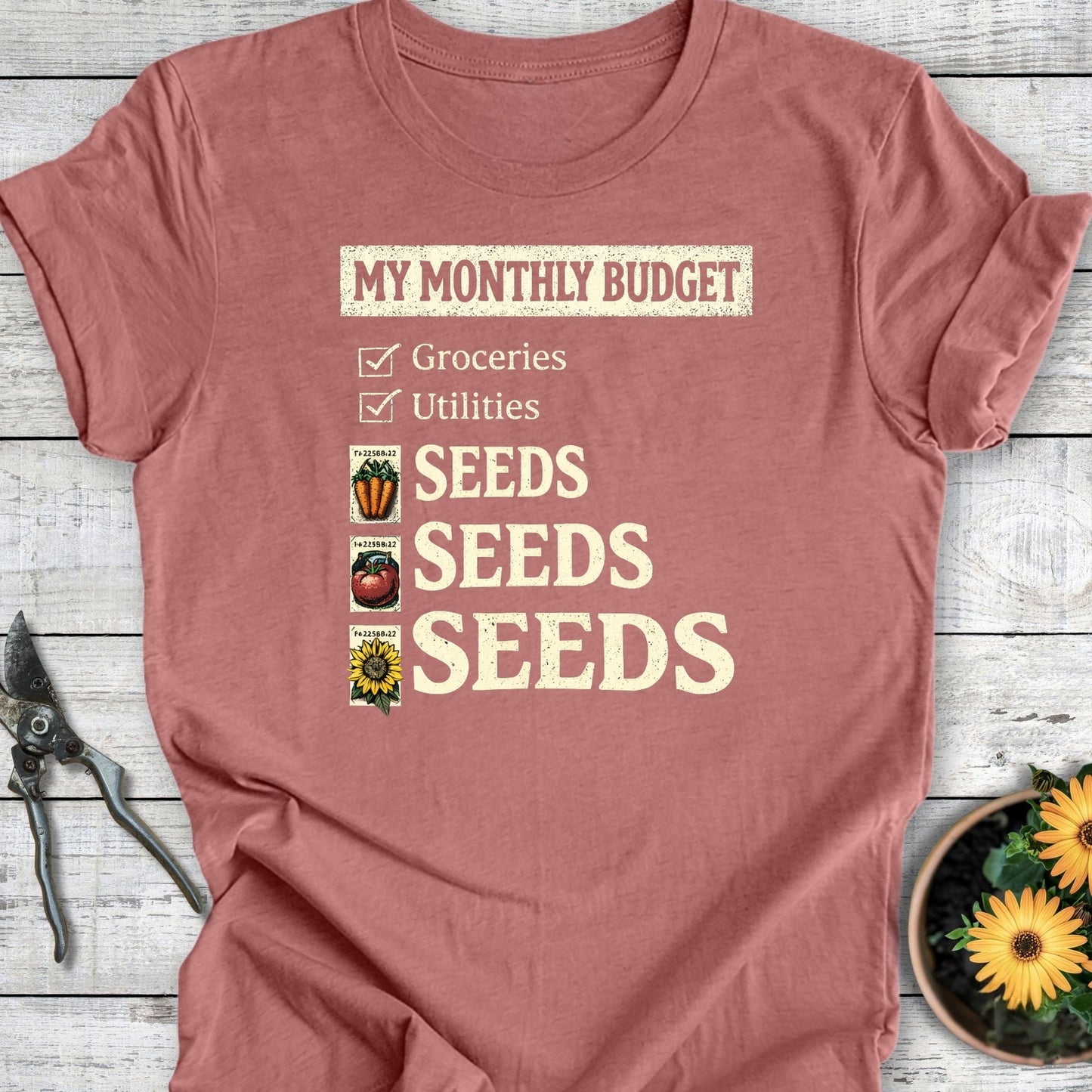 Printify T-Shirt Heather Mauve / S Monthly Budget T-Shirt