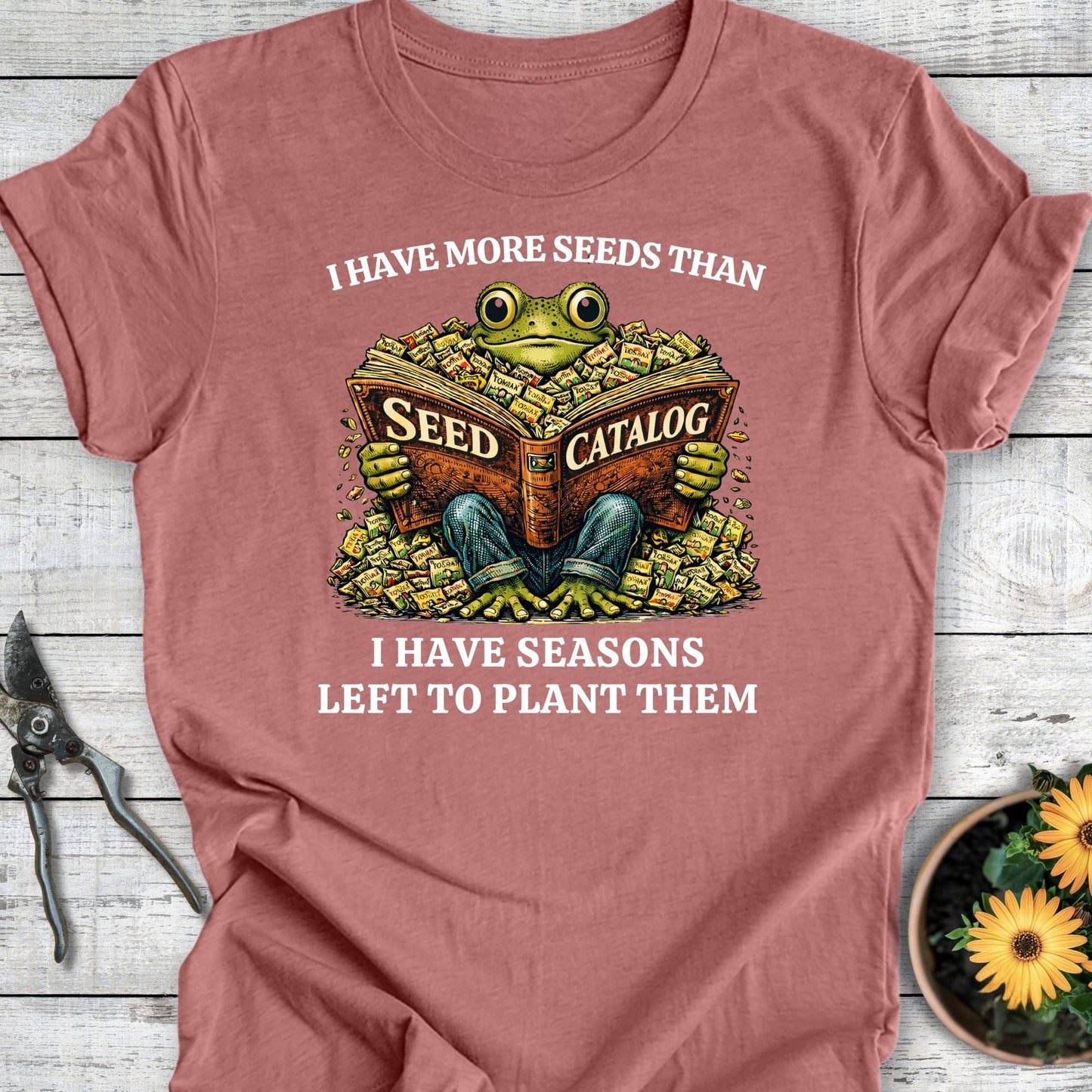 Printify T-Shirt Heather Mauve / S More Seeds T-Shirt