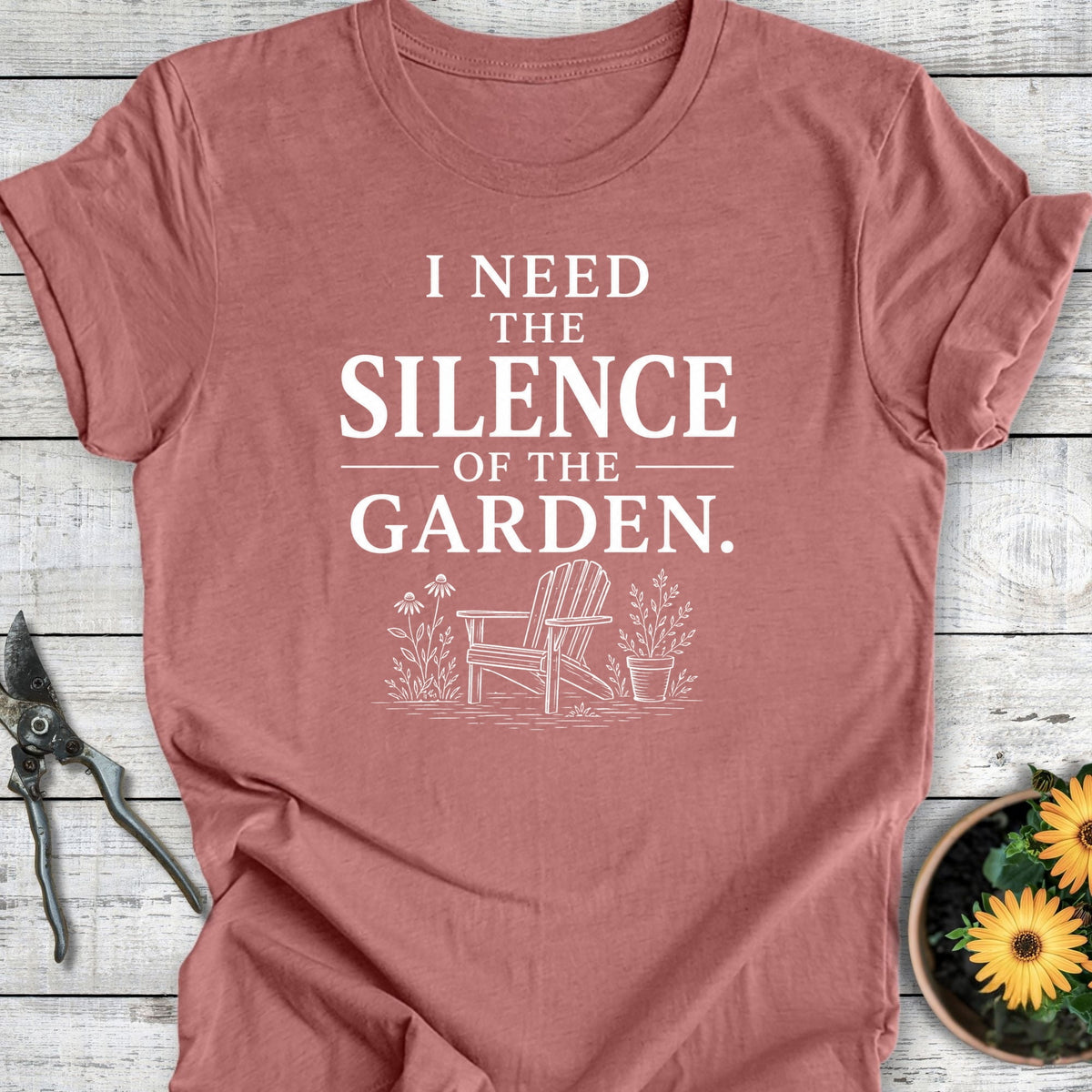 Printify T-Shirt Heather Mauve / S Need the Silence T-Shirt
