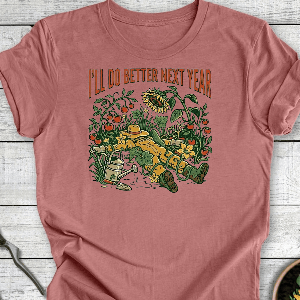 Printify T-Shirt Heather Mauve / S Next Year T-Shirt
