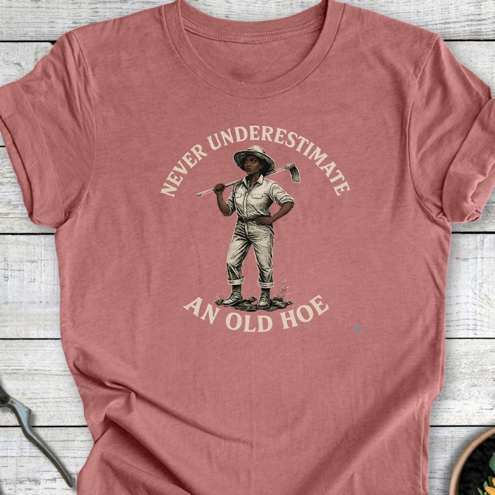 Printify T-Shirt Heather Mauve / S Old Hoe Version 1