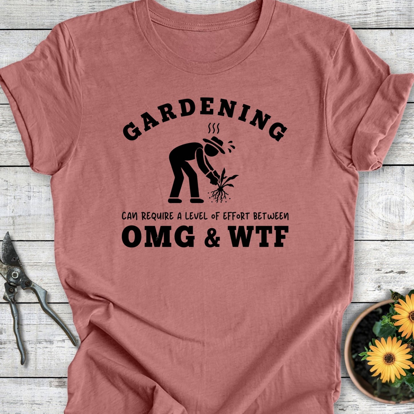 Printify T-Shirt Heather Mauve / S OMG & WTF T-Shirt
