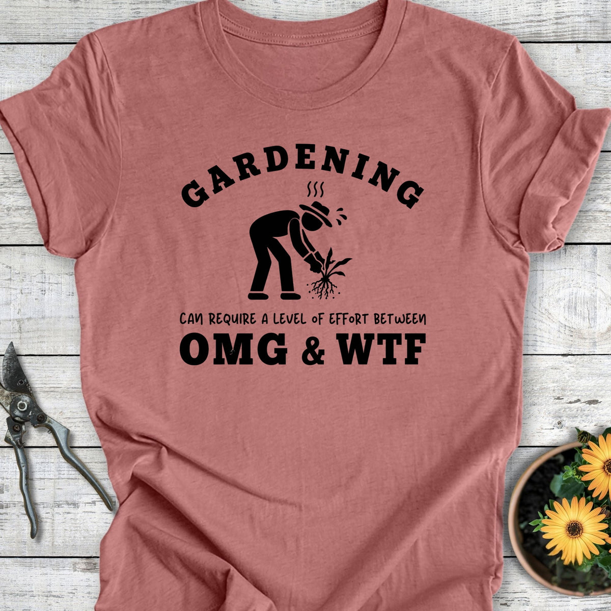 Printify T-Shirt Heather Mauve / S OMG & WTF T-Shirt