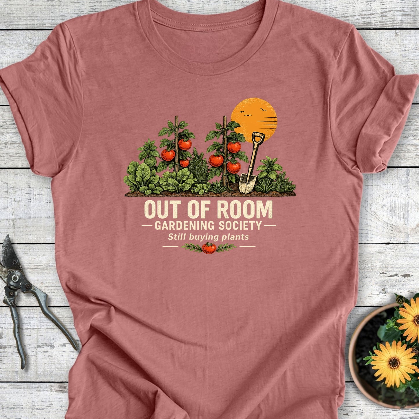 Printify T-Shirt Heather Mauve / S Out of Room T-Shirt