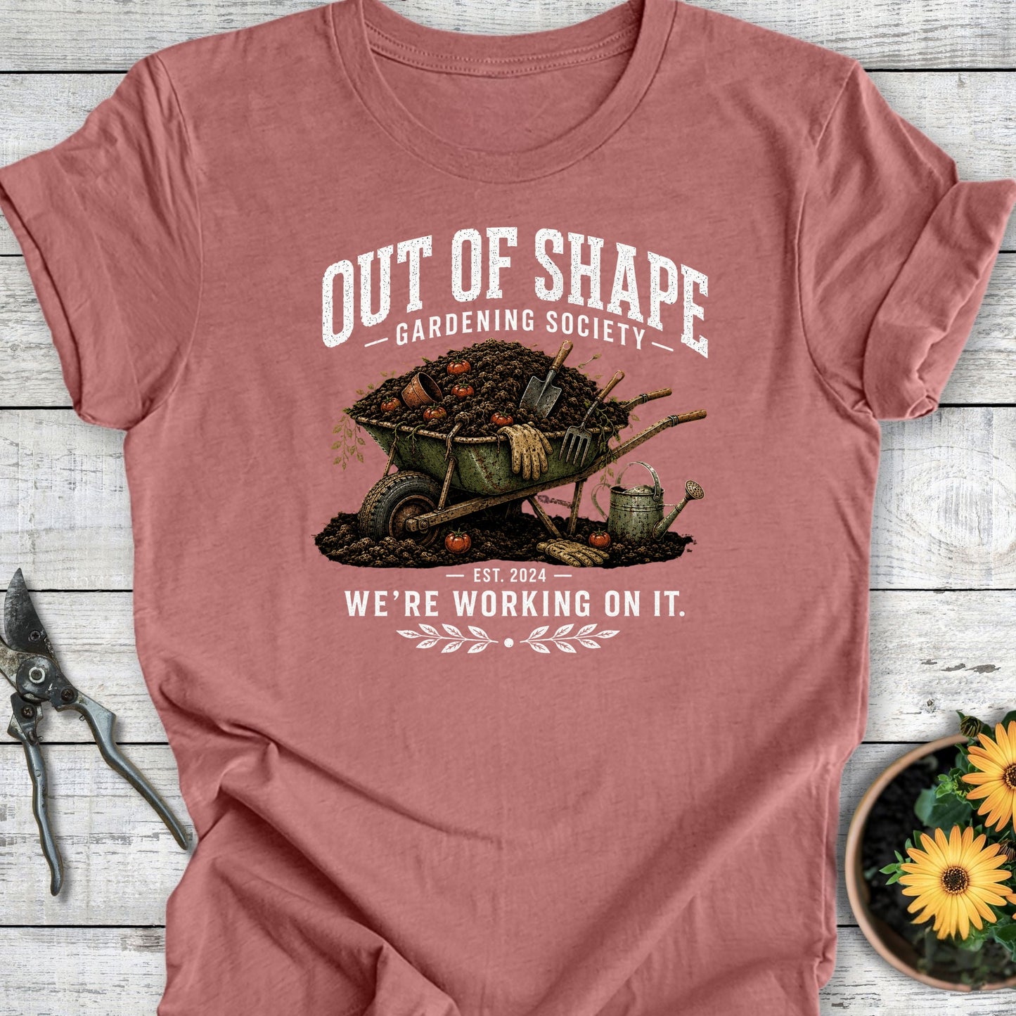 Printify T-Shirt Heather Mauve / S Out of Shape T-Shirt
