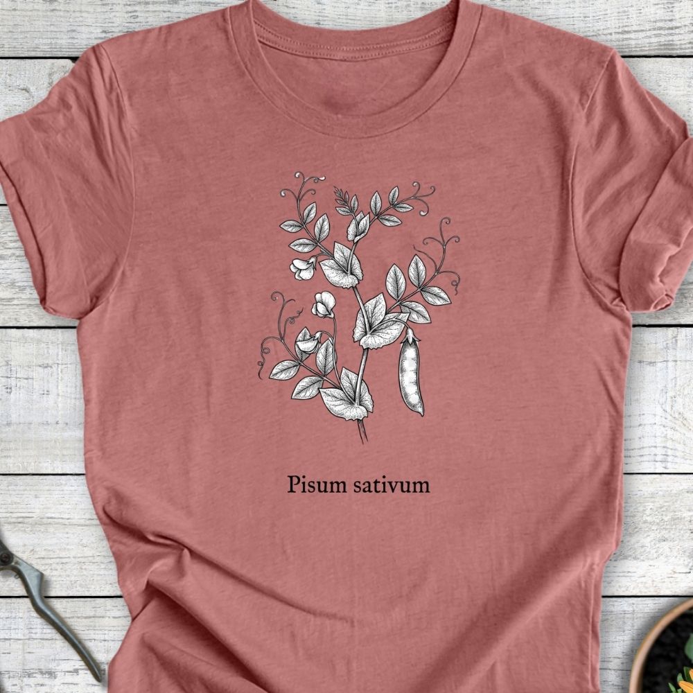 Printify T-Shirt Heather Mauve / S Pisum Sativum T-Shirt