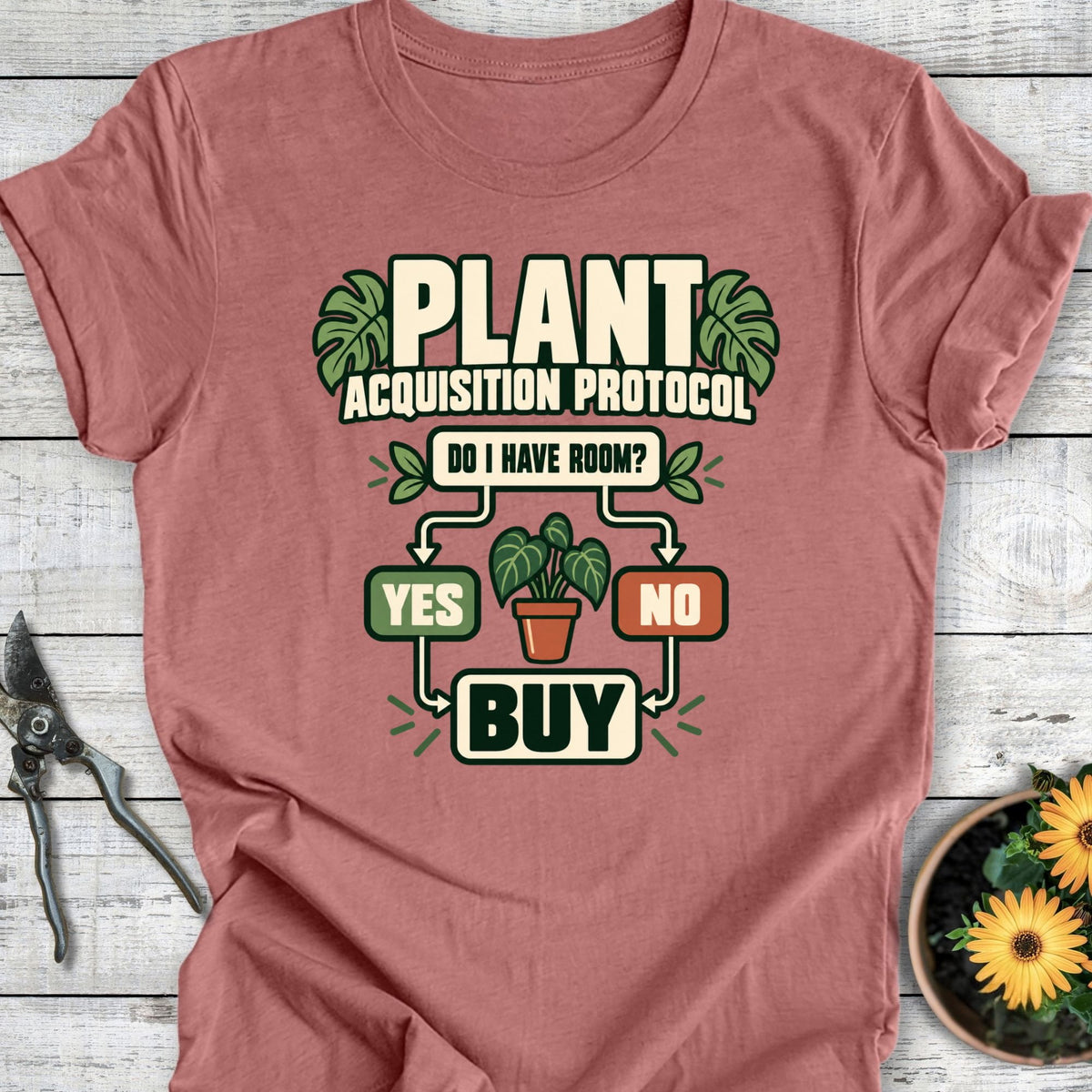 Printify T-Shirt Heather Mauve / S Plant Acquisition T-Shirt