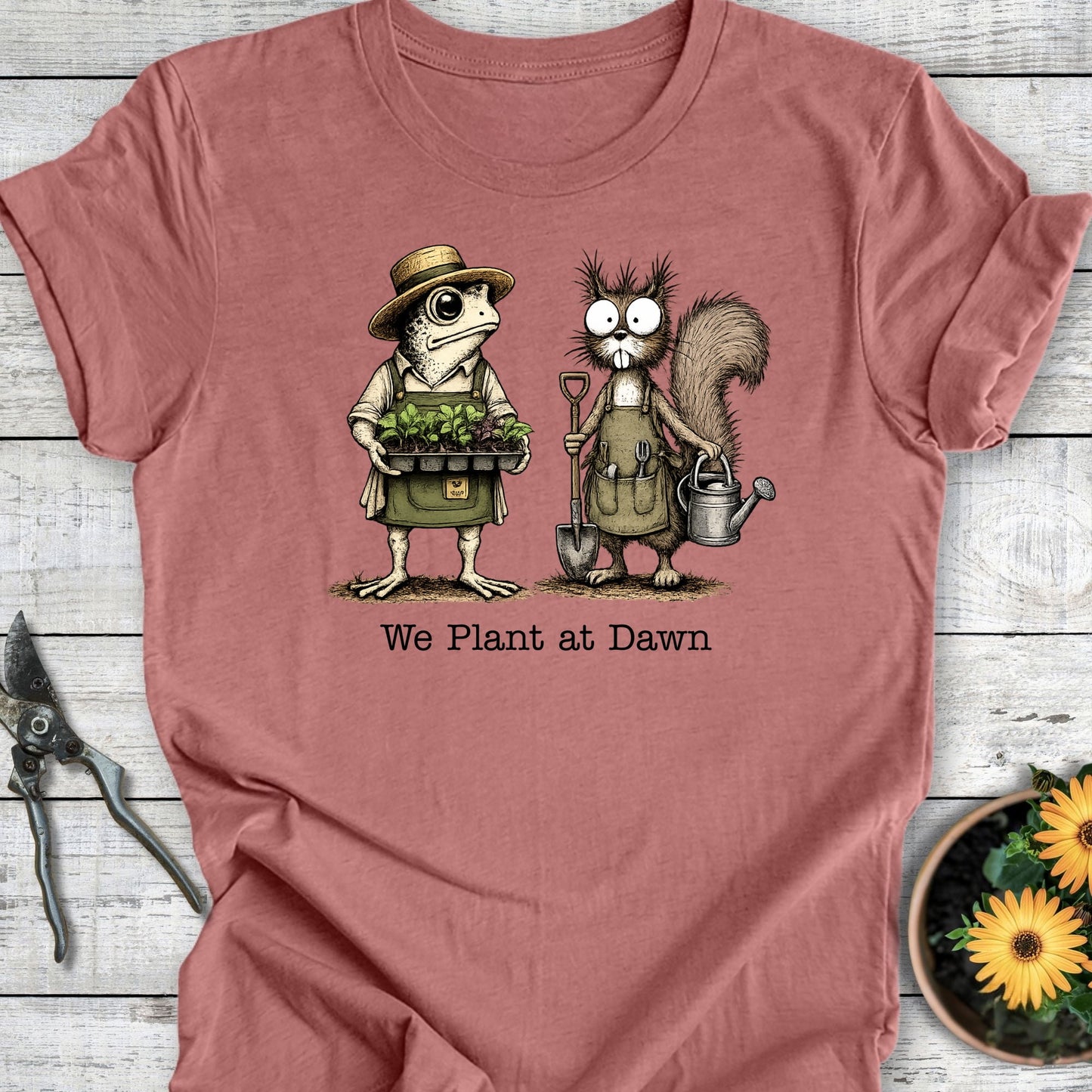 Printify T-Shirt Heather Mauve / S Plant at Dawn III T-Shirt