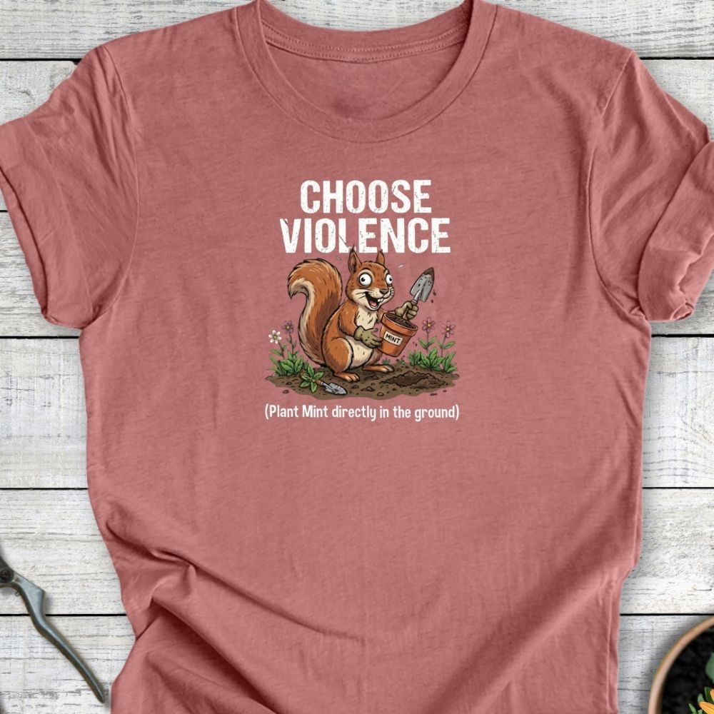 Printify T-Shirt Heather Mauve / S Plant Mint T-Shirt