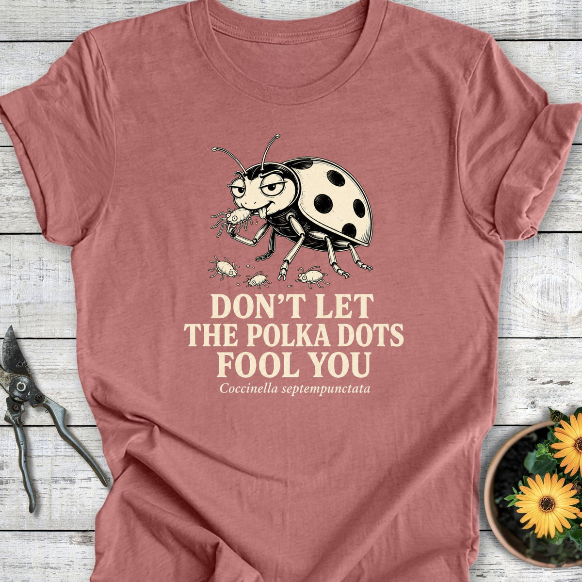 Printify T-Shirt Heather Mauve / S Polka Dots T-Shirt