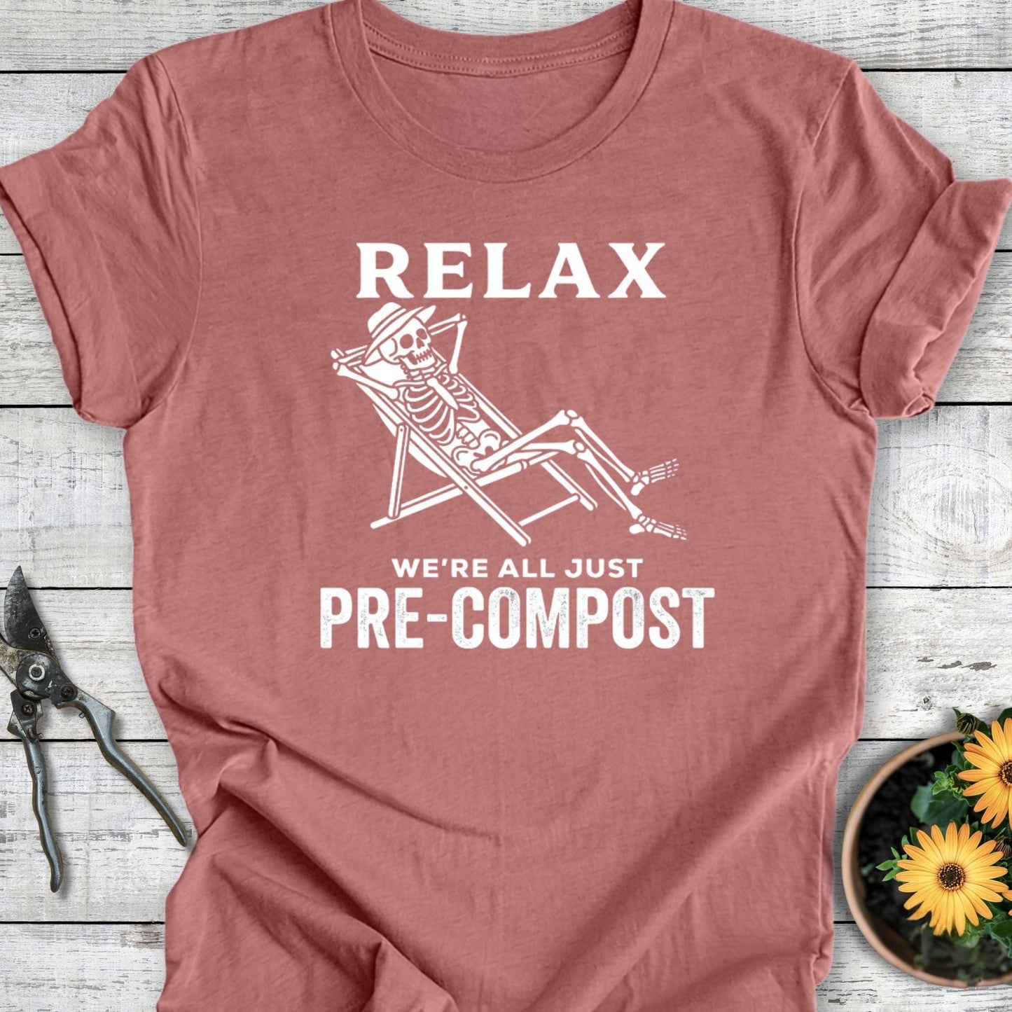 Printify T-Shirt Heather Mauve / S Pre-Compost T-Shirt