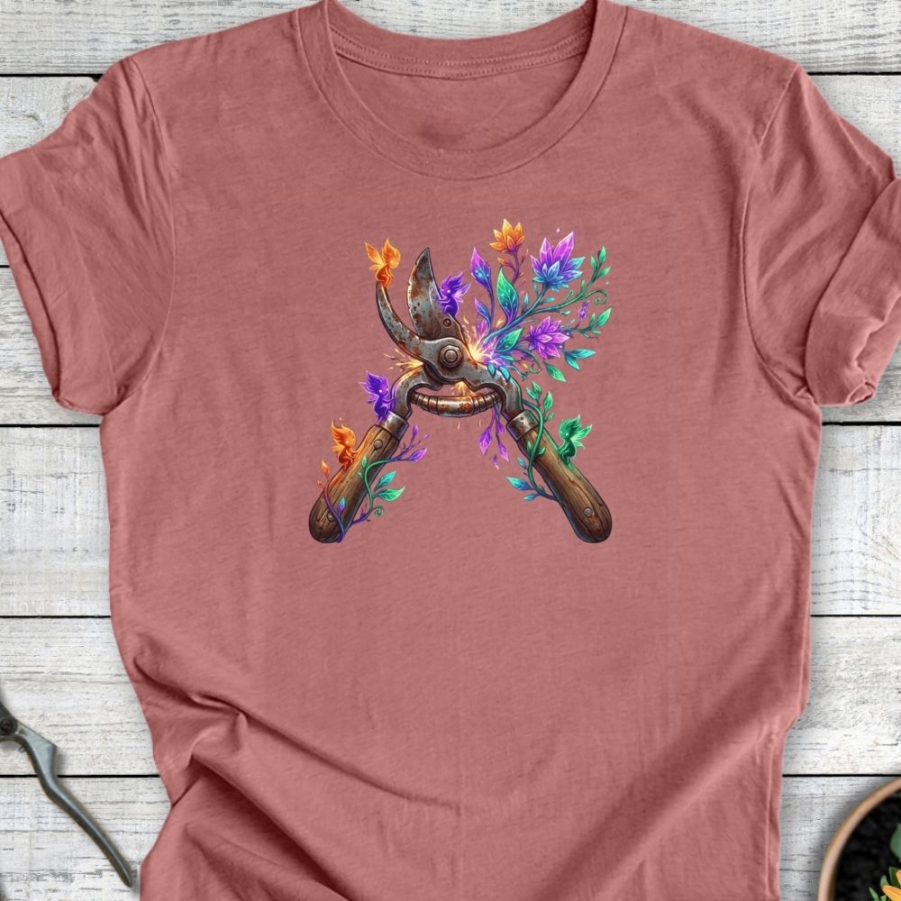 Printify T-Shirt Heather Mauve / S Pruner's Bloom T-Shirt