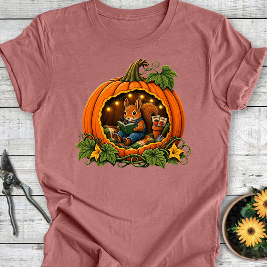 Printify T-Shirt Heather Mauve / S Pumpkin Nook T-Shirt