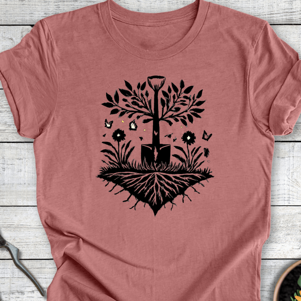 Printify T-Shirt Heather Mauve / S Rooted in Growth