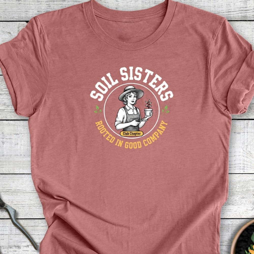 Printify T-Shirt Heather Mauve / S Soil Sisters Version 2 T-Shirt