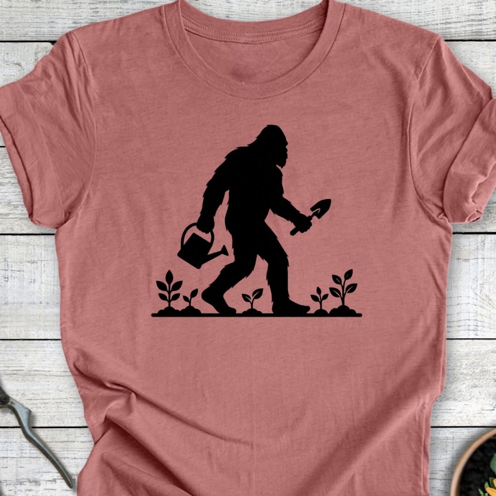Printify T-Shirt Heather Mauve / S Squatch Gardener T-Shirt