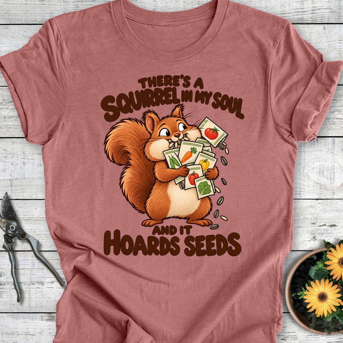 Printify T-Shirt Heather Mauve / S Squirrel's Soul T-Shirt