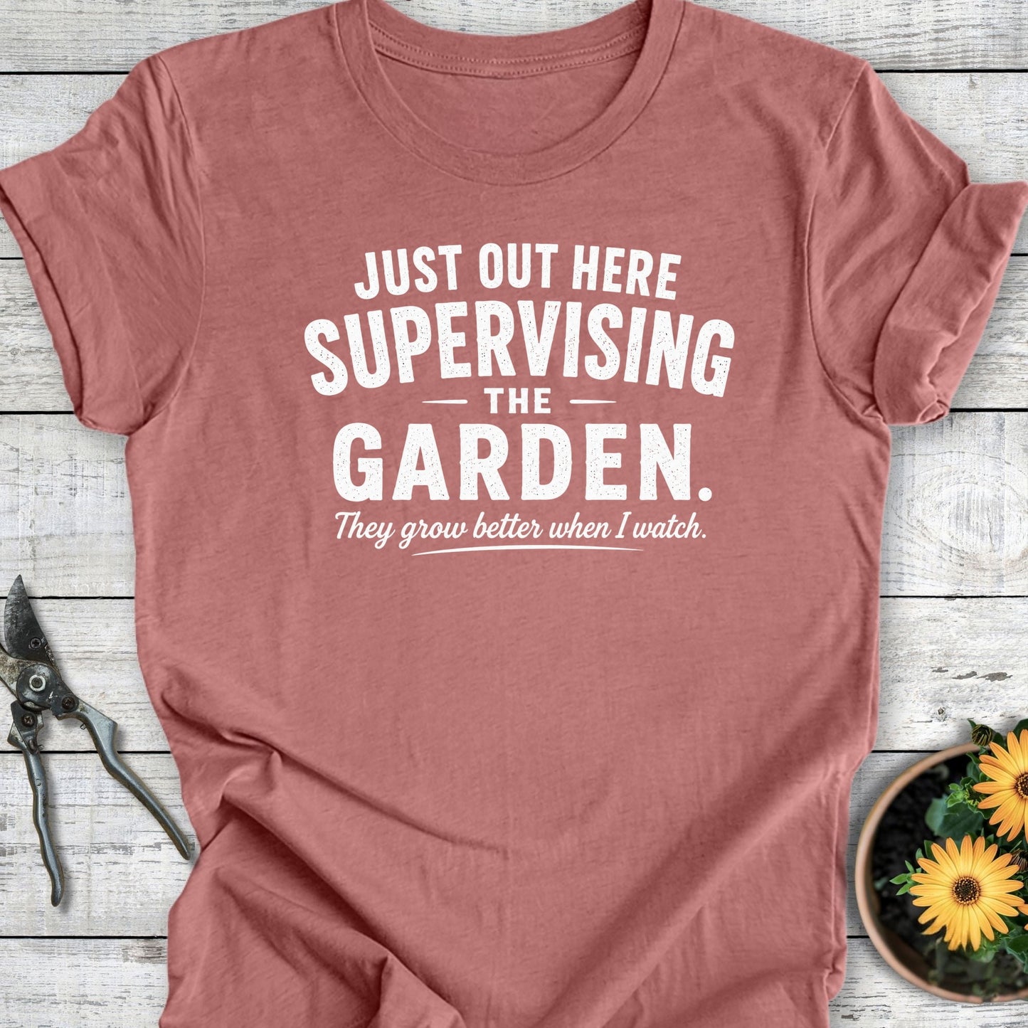 Printify T-Shirt Heather Mauve / S Supervising T-Shirt