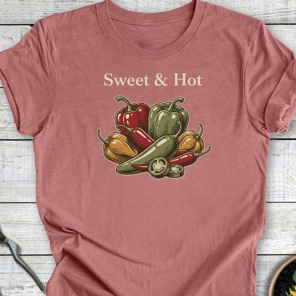 Printify T-Shirt Heather Mauve / S Sweet & Hot T-Shirt