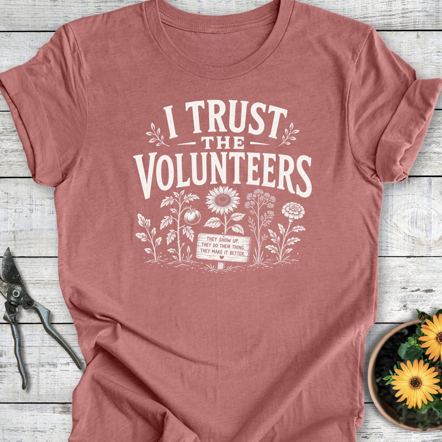 Printify T-Shirt Heather Mauve / S Trust the Volunteers T-Shirt
