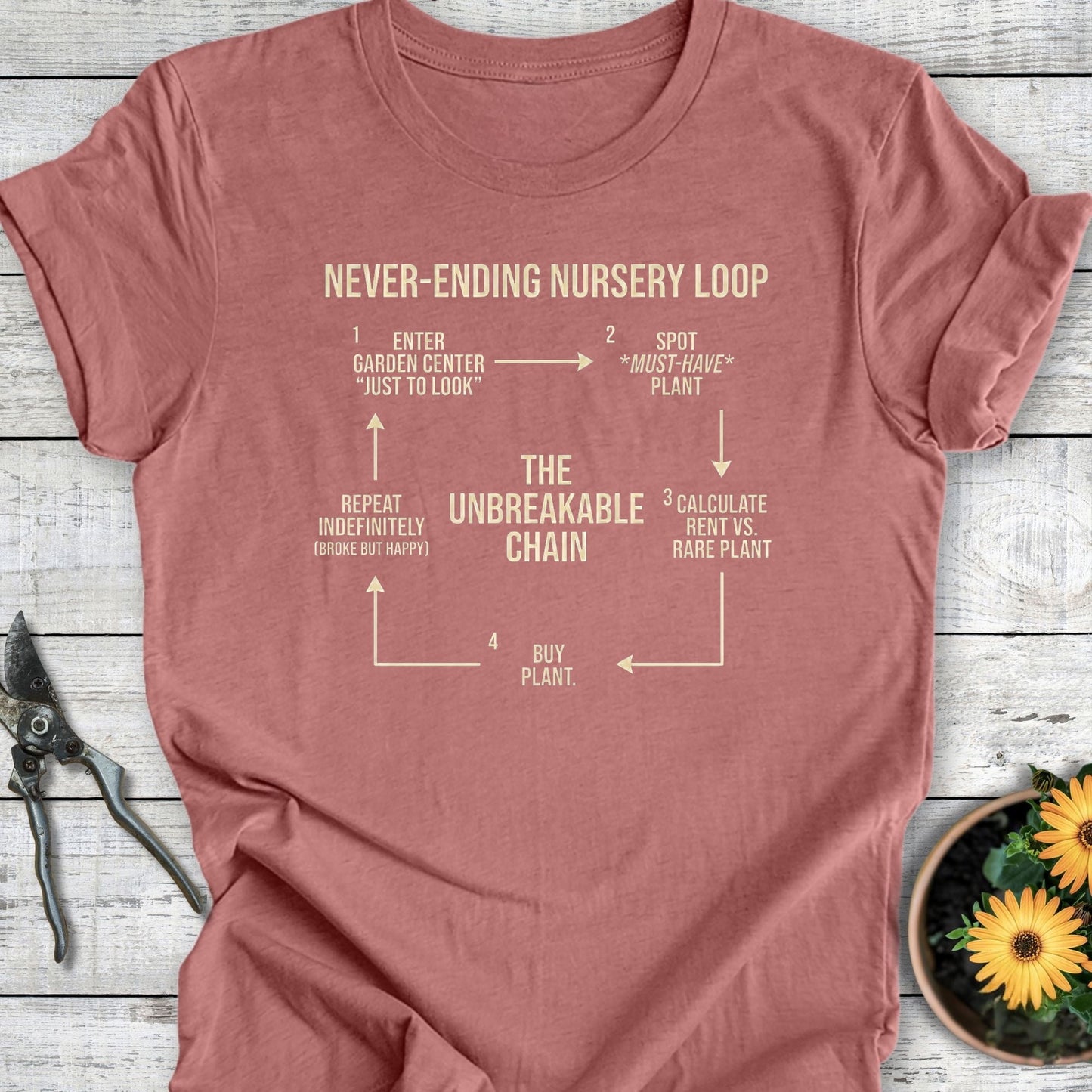 Printify T-Shirt Heather Mauve / S Unbreakable Chain T-Shirt