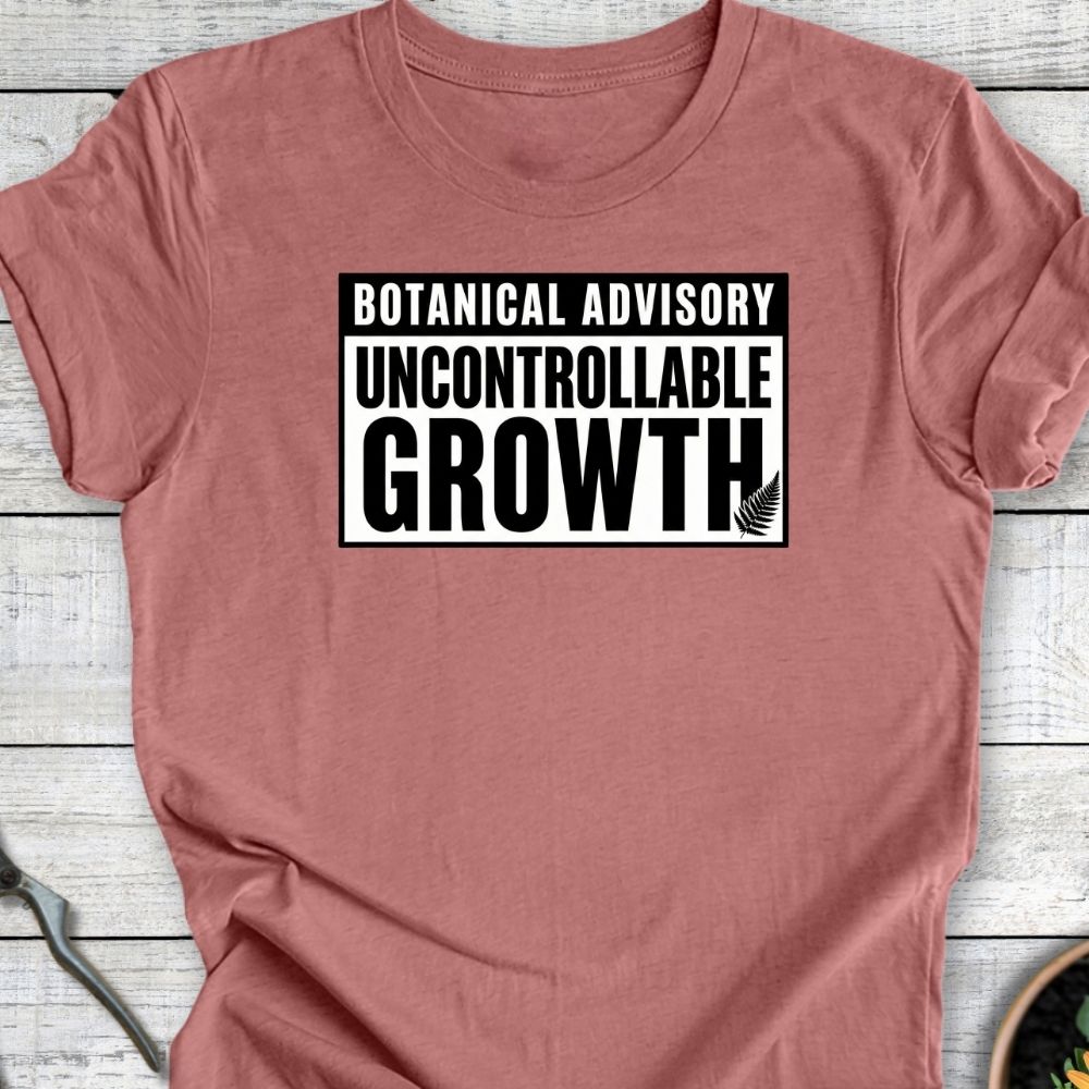 Printify T-Shirt Heather Mauve / S Uncontrollable Growth T-Shirt