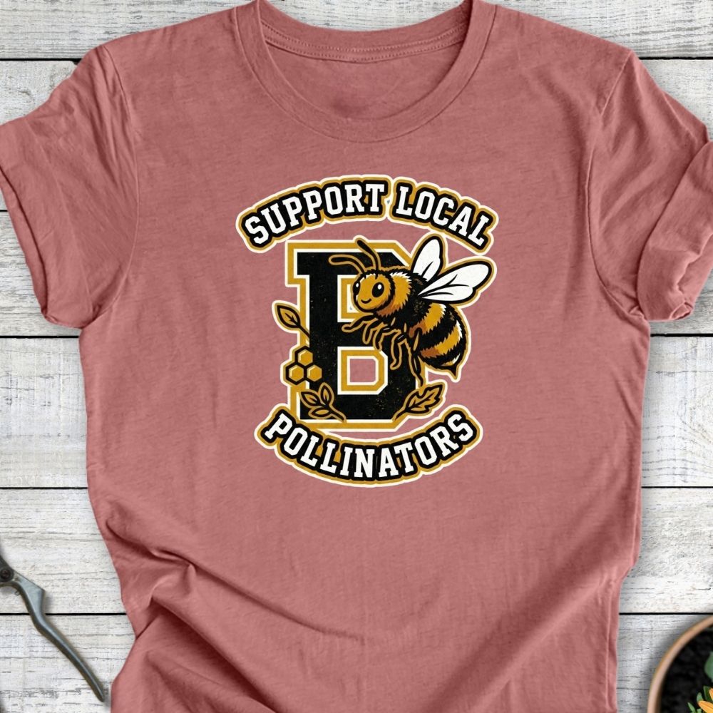 Printify T-Shirt Heather Mauve / S Varsity Pollinnator T-Shirt