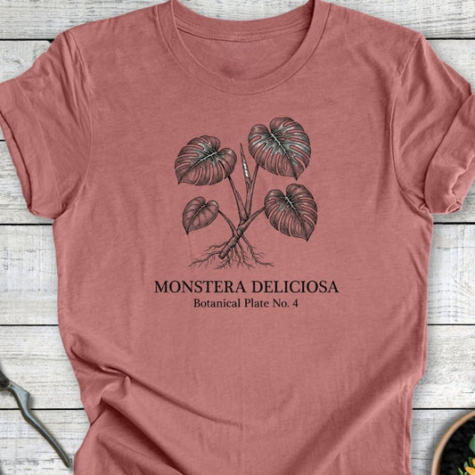 Printify T-Shirt Heather Mauve / S Vintage Monstera T-Shirt