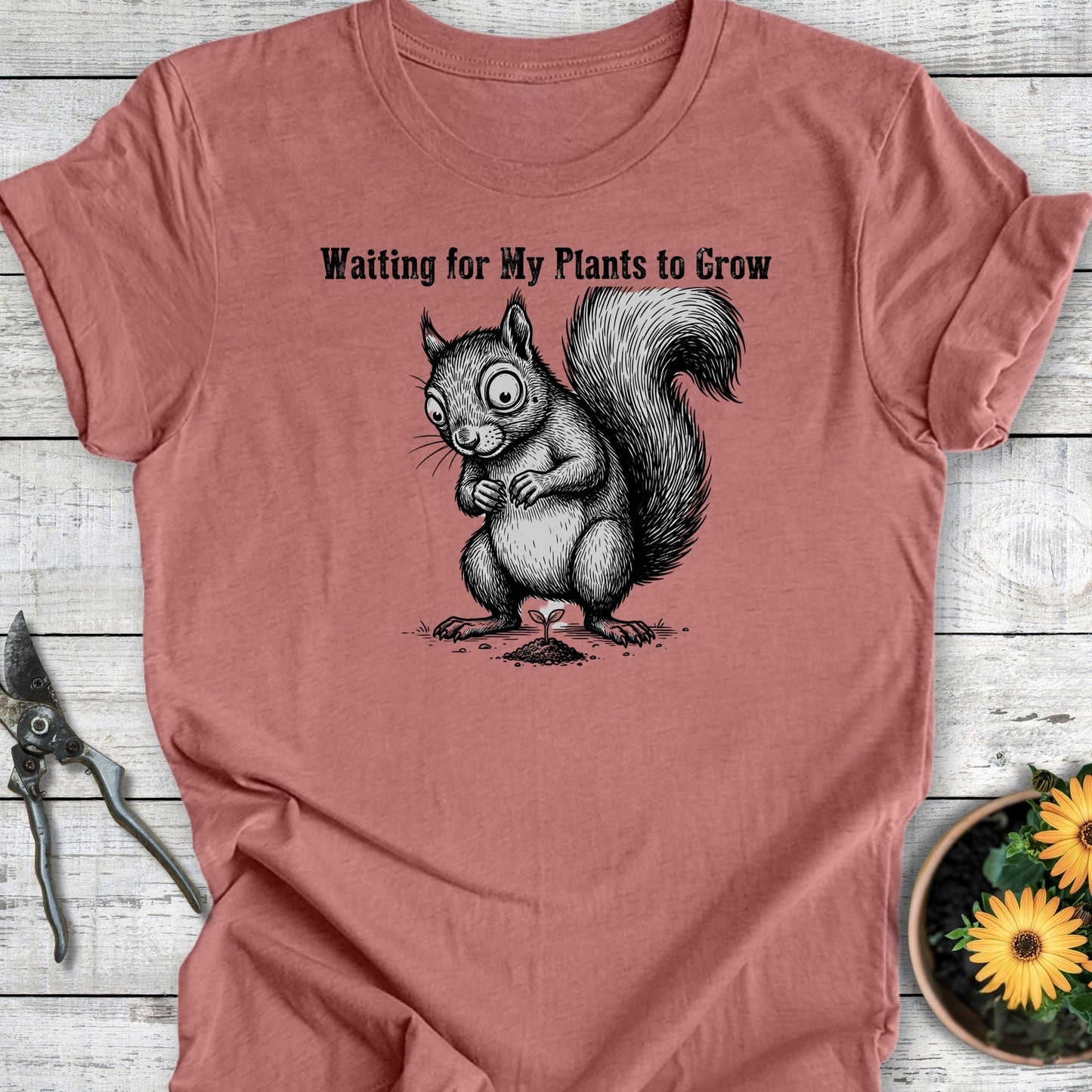 Printify T-Shirt Heather Mauve / S Waiting To Grow T-Shirt