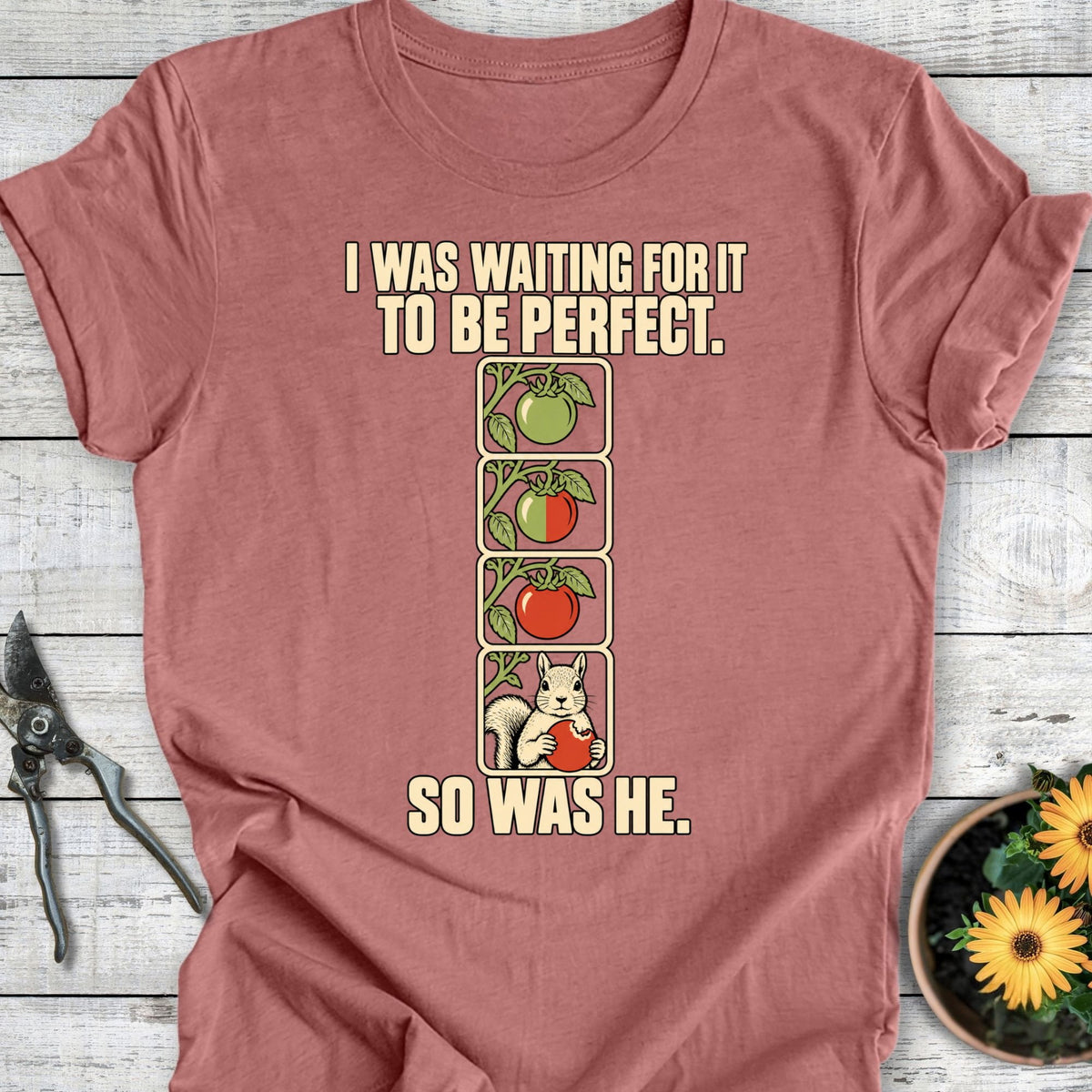 Printify T-Shirt Heather Mauve / S Waiting To Ripen T-Shirt