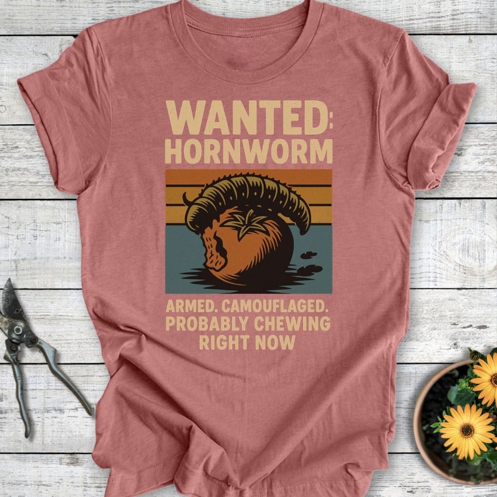 Printify T-Shirt Heather Mauve / S Wanted: Hornworm
