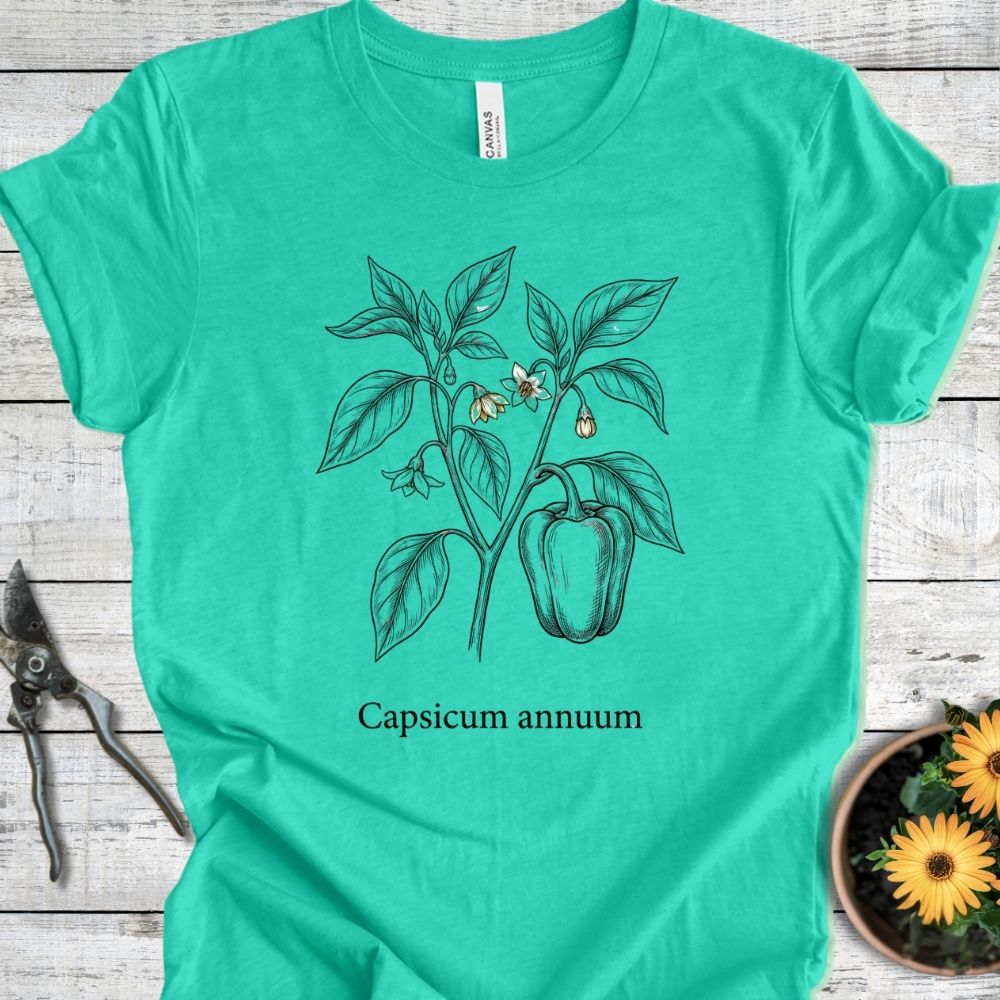 Printify T-Shirt Heather Sea Green / S Capsicum Annuum T-Shirt