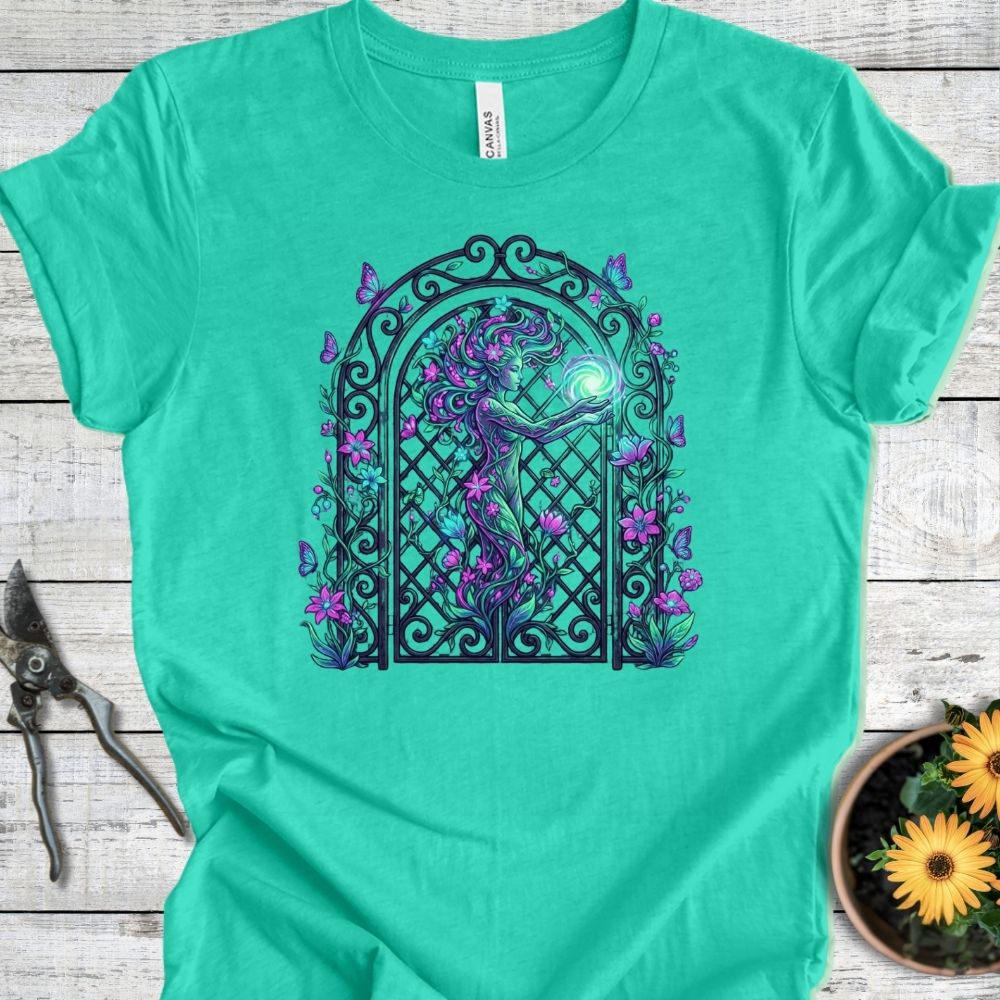 Printify T-Shirt Heather Sea Green / S Dryad of the Trellis T-Shirt