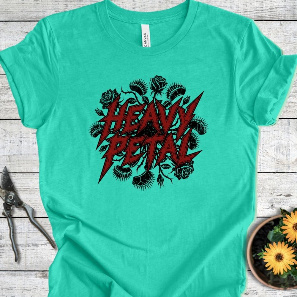 Printify T-Shirt Heather Sea Green / S Heavy Petal T-Shirt