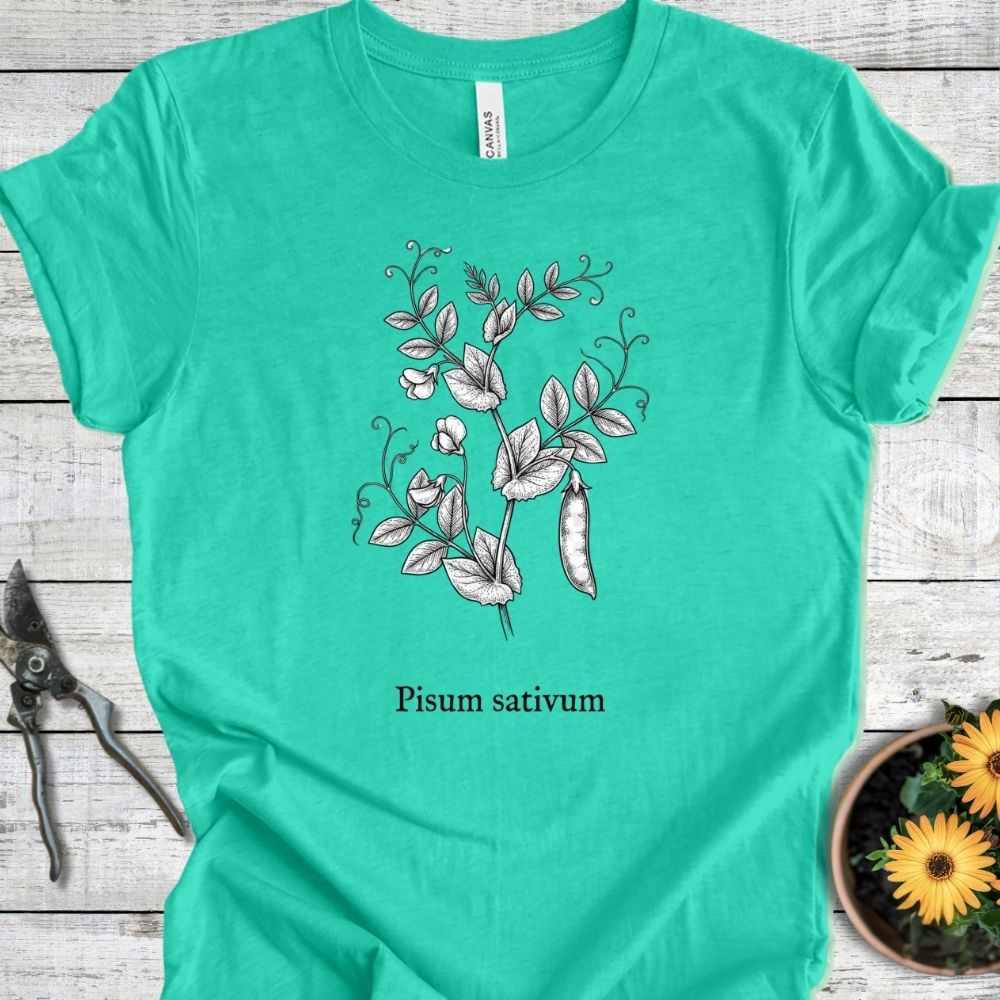 Printify T-Shirt Heather Sea Green / S Pisum Sativum T-Shirt