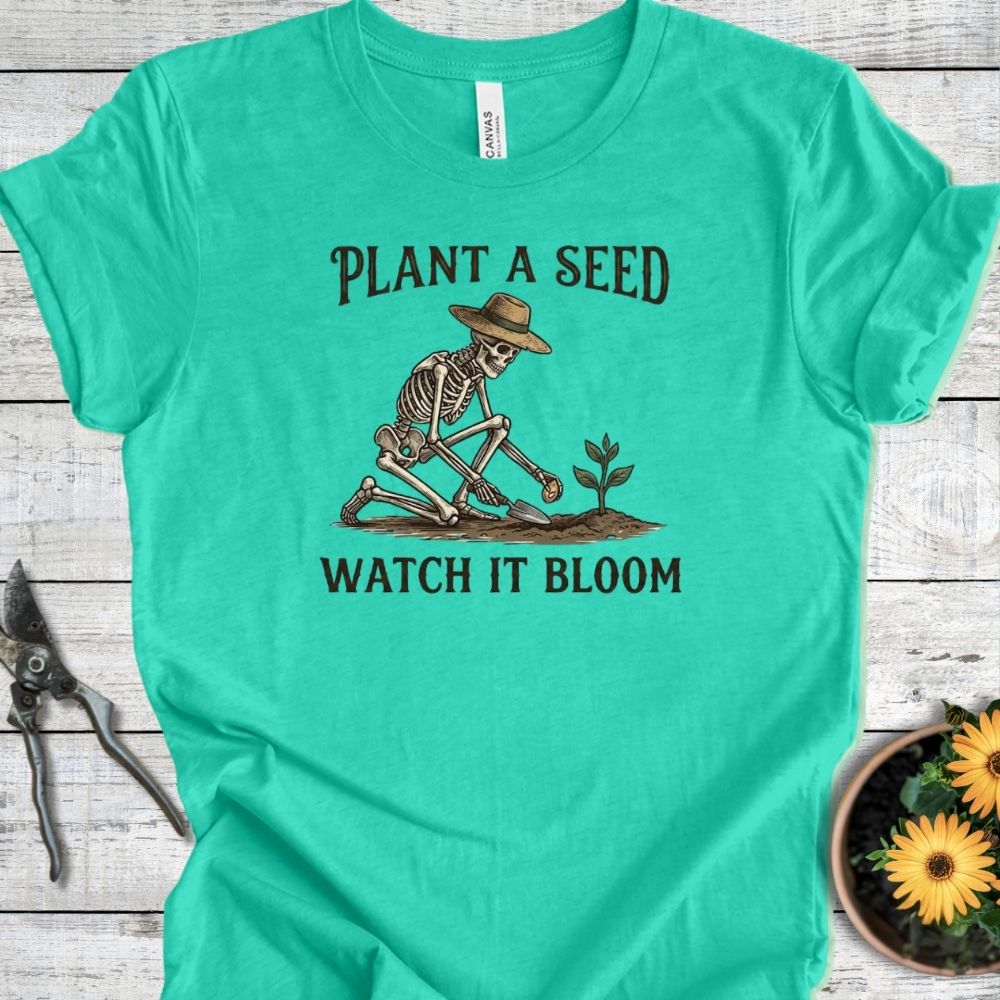 Printify T-Shirt Heather Sea Green / S Plant A Seed T-Shirt